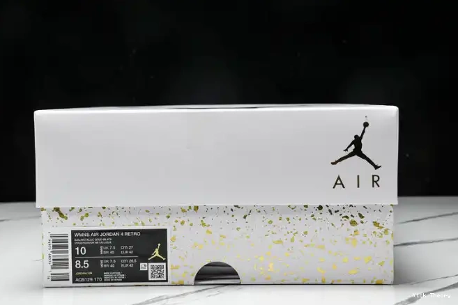 Kick Theory Jordan Gold 4 AQ9129-170 Metallic Retro 0511